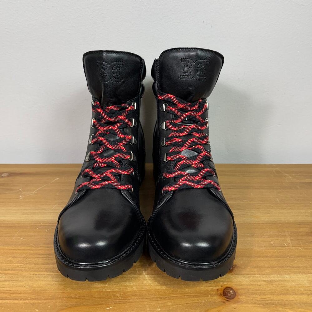 Sam Edelman Tamia Combat Boots in Black Leather Women's Size 10 - Picture 3 of 10